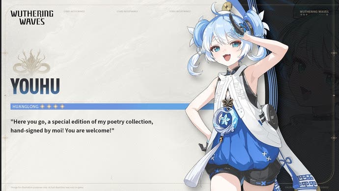 Drip marketing for Youhu in Wuthering Waves.